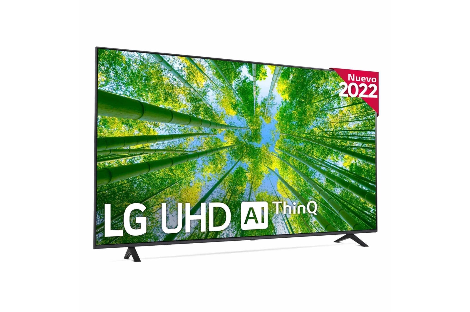 Vista frontal de Televisor LG 4K UHD, Procesador de Gran Potencia 4K a5 Gen 5, compatible con formatos HDR 10, HLG y HGiG, Smart TV webOS22. 75UQ80006LB