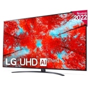 LG Televisor LG 4K UHD, Procesador de Gran Potencia 4K a5 Gen 5, compatible con formatos HDR 10, HLG y HGiG, Smart TV webOS22., 75UQ91006LA