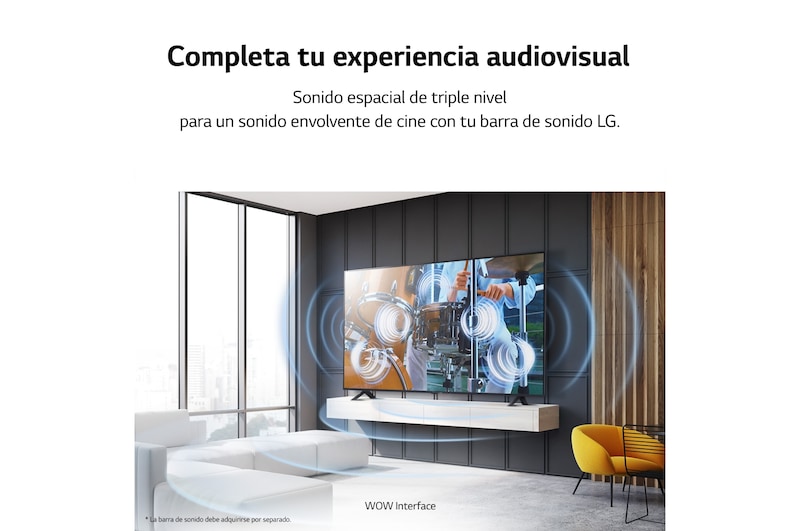 LG TV LG UHD 4K de 75'' Serie 78, Procesador Alta Potencia, HDR10 / Dolby Digital Plus, Smart TV webOS23., 75UR78006LK