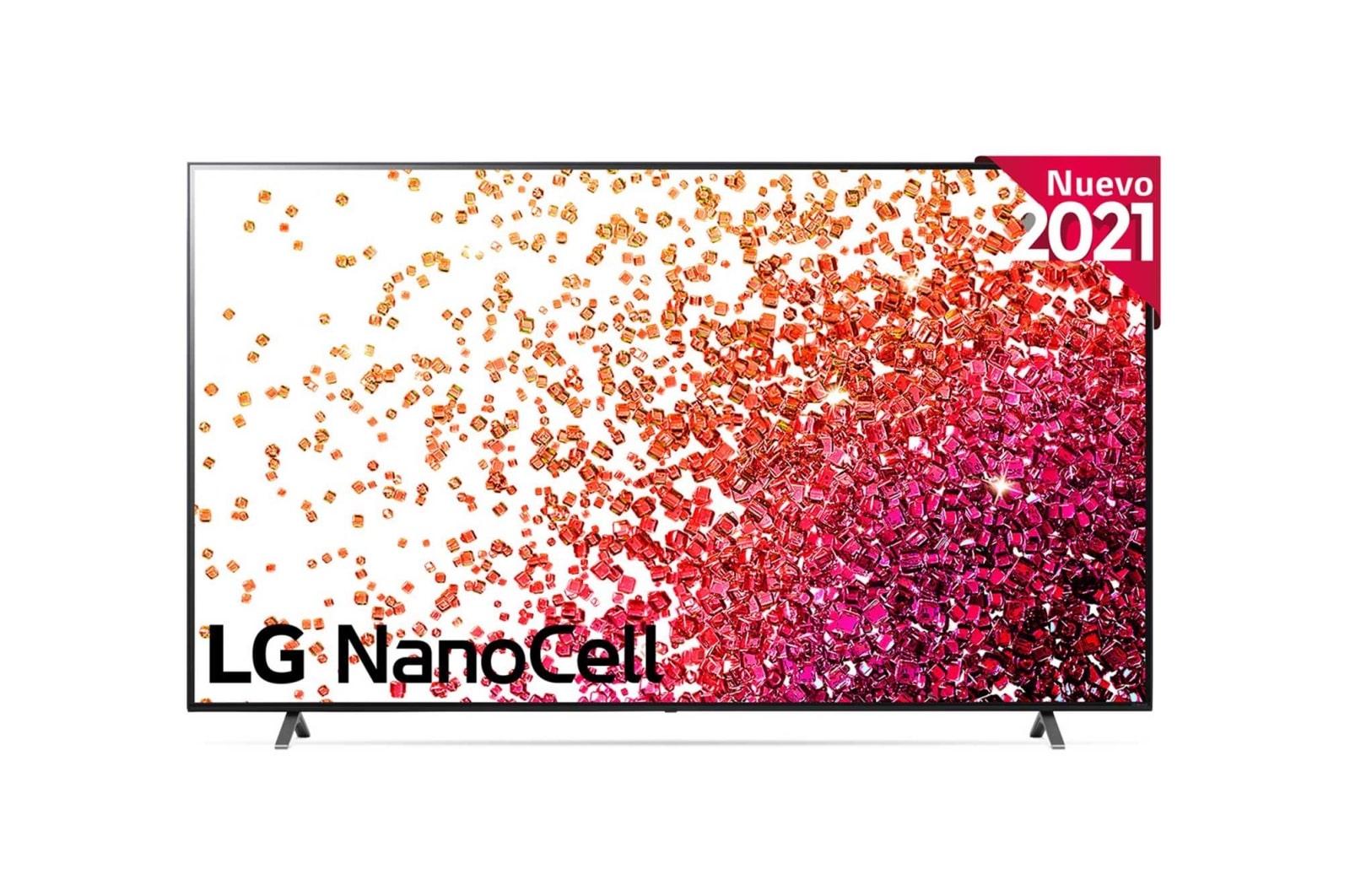 Vista frontal del LG NanoCell TV