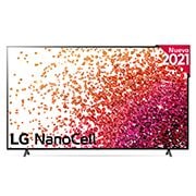 Vista frontal del LG NanoCell TV