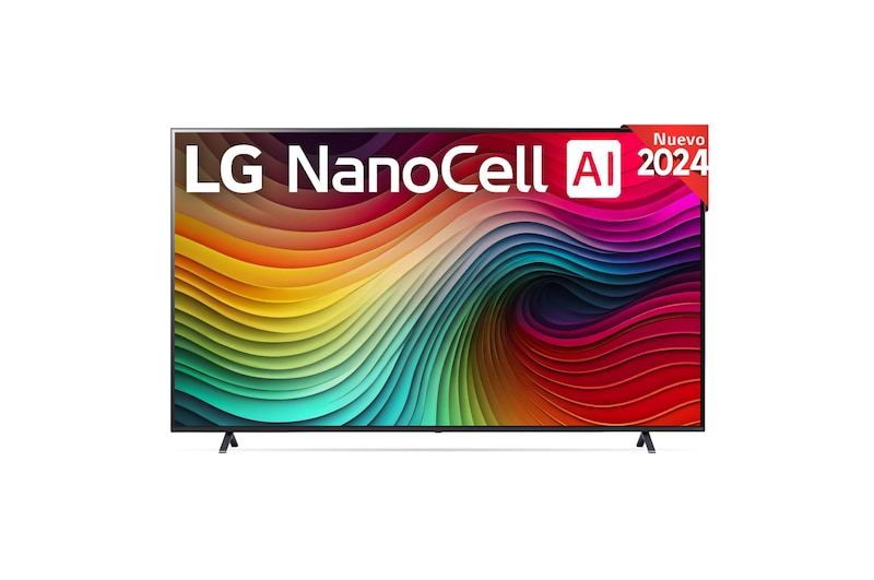LG Outlet 86 pulgadas TV LG NANOCELL 4K serie NANO81 con Smart TV WebOS24, 86NANO81T6A.OUTLET