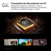 LG 86 pulgadas TV LG NANOCELL 4K serie AI NANO81  con Smart TV WebOS24, 86NANO81T6A