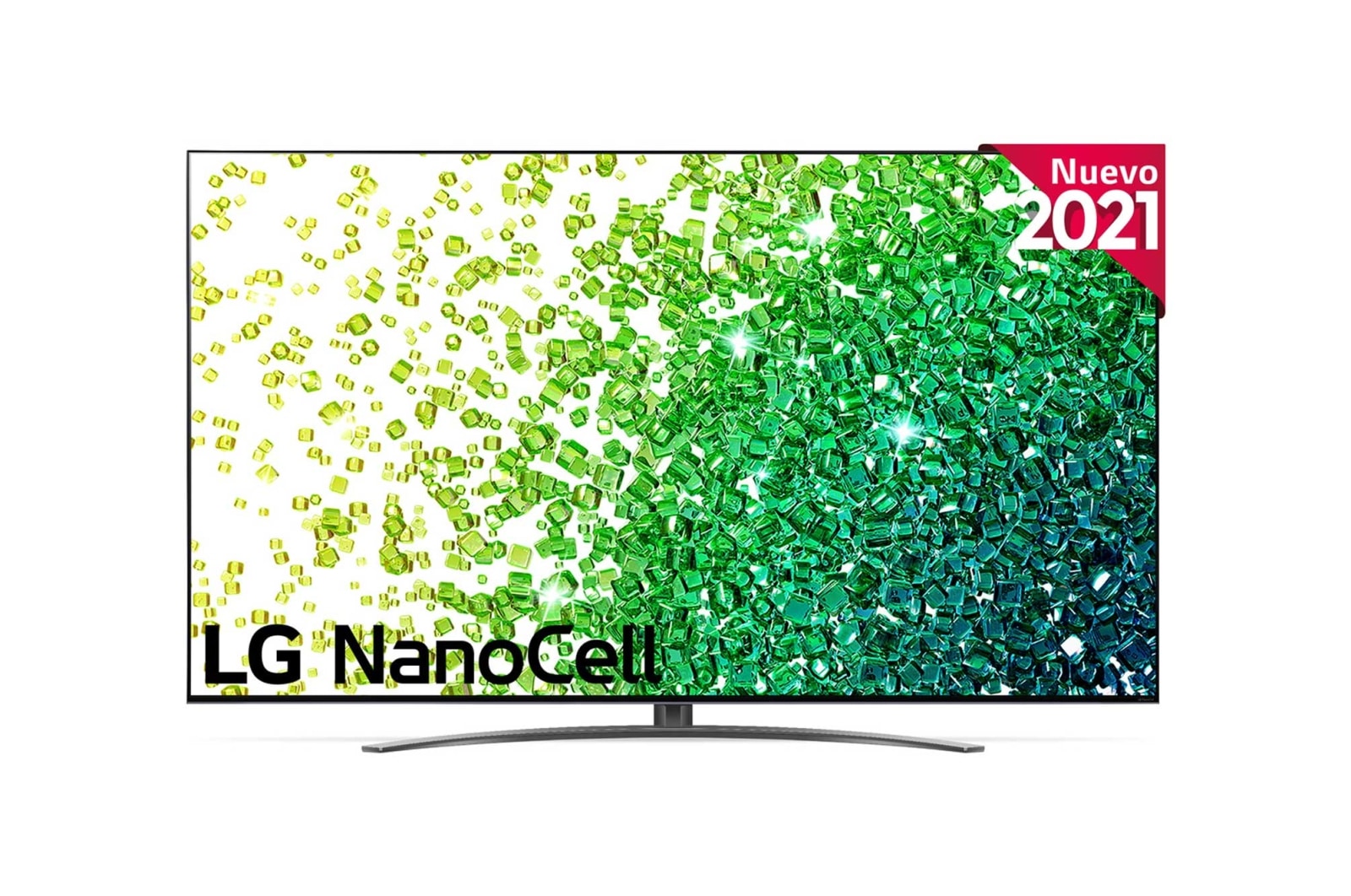 Vista frontal del LG NanoCell TV