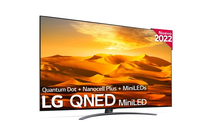 LG Televisor LG 4K QNED Mini LED, Procesador Inteligente de Gran Potencia 4K α7 Gen 5 con IA, compatible con el 100% de formatos HDR, HDR Dolby Vision y Dolby Atmos, Smart TV webOS22, perfecto para Gaming, 86QNED916QA