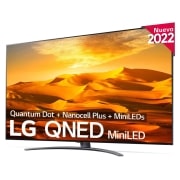 LG Televisor LG 4K QNED Mini LED, Procesador Inteligente de Gran Potencia 4K α7 Gen 5 con IA, compatible con el 100% de formatos HDR, HDR Dolby Vision y Dolby Atmos, Smart TV webOS22, perfecto para Gaming, 86QNED916QA