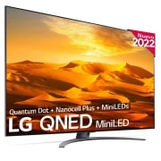 LG Televisor LG 4K QNED Mini LED, Procesador Inteligente de Gran Potencia 4K α7 Gen 5 con IA, compatible con el 100% de formatos HDR, HDR Dolby Vision y Dolby Atmos, Smart TV webOS22, perfecto para Gaming, 86QNED916QA