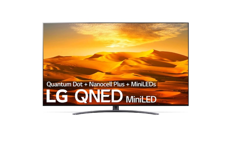 LG TV LG QNED MiniLED 4K 86'' Serie 91, Procesador Gran Potencia, Dolby Vision / Dolby Atmos, Smart TV webOS22, perfecto para gaming., 86QNED916QE