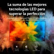 LG TV LG QNED MiniLED 4K 86'' Serie 91, Procesador Gran Potencia, Dolby Vision / Dolby Atmos, Smart TV webOS22, perfecto para gaming., 86QNED916QE
