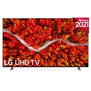 Vista frontal del LG UHD TV