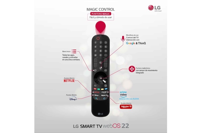 LG Televisor LG 4K UHD, Procesador Inteligente de Gran Potencia 4K a7 Gen 5 con IA, compatible con formatos HDR 10, HLG y HGiG, Smart TV webOS22., 86UQ91006LA