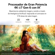 LG TV LG  UHD 4K de 86'' Serie 81, Procesador Gran Potencia, HDR10 / Dolby Digital Plus, Smart TV webOS23, , 86UR81006LA
