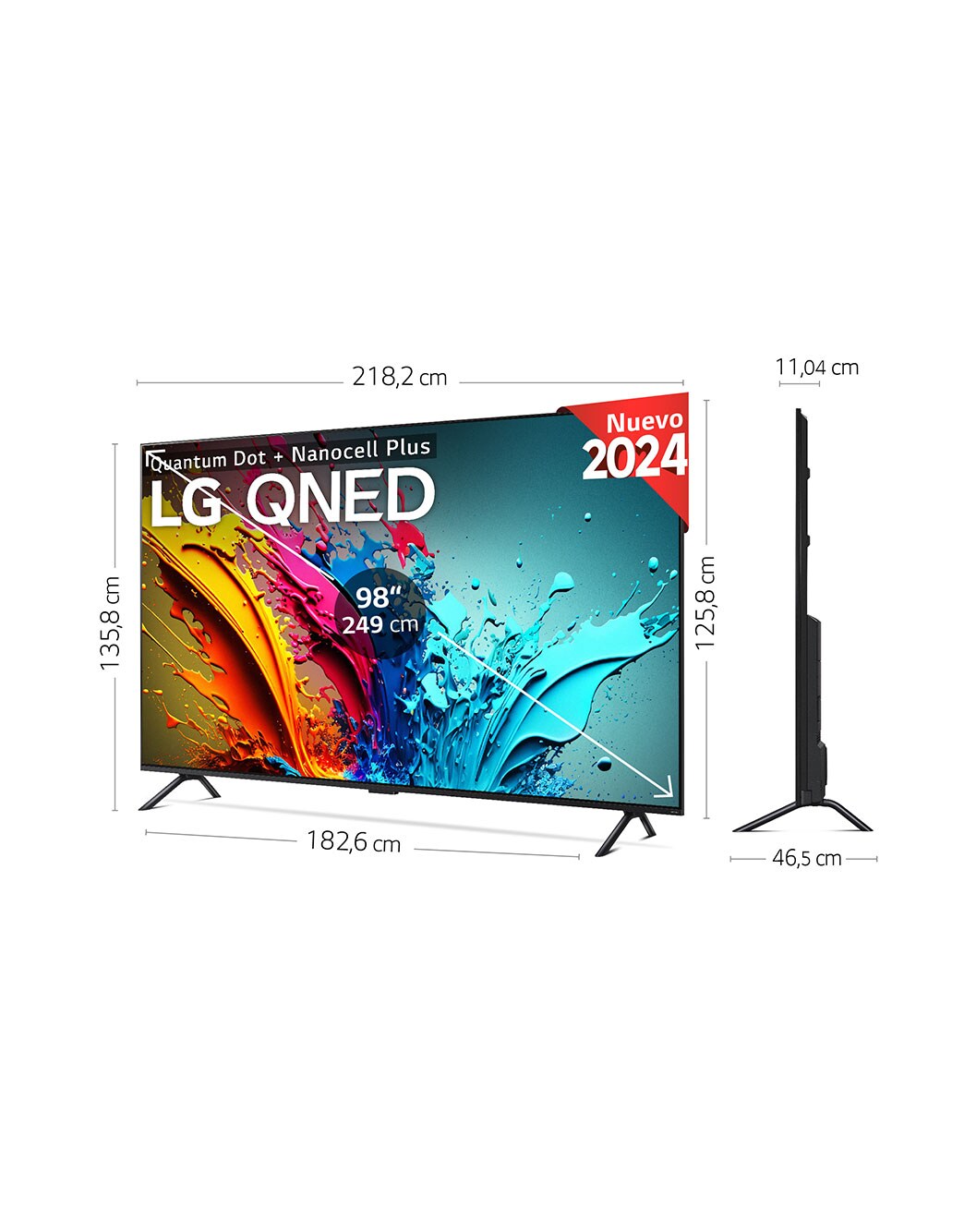 LG QNED AI QNED89 4K Smart TV 2024 de 98 pulgadas - 98QNED89T6A.AEUQ ...