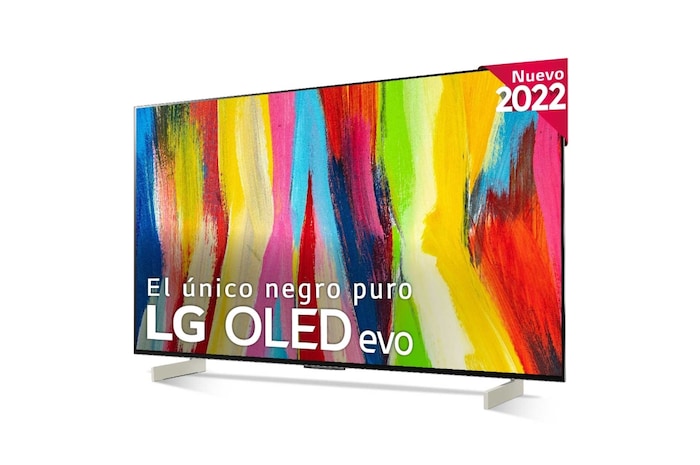 LG Televisor LG  4K OLED evo, Procesador Inteligente de Máxima Potencia 4K a9 Gen 5 con IA, compatible con el 100% de formatos HDR, HDR Dolby Vision, Dolby Atmos, Smart TV webOS22, el mejor TV para Gaming., OLED42C26LB