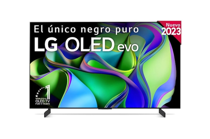LG TV LG  OLED evo 4K de 42'' C3, Procesador Máxima Potencia, Dolby Vision / Dolby ATMOS, Smart TV webOS23, el mejor TV para Gaming., OLED42C34LA