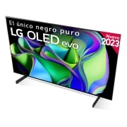 LG TV LG  OLED evo 4K de 42'' C3, Procesador Máxima Potencia, Dolby Vision / Dolby ATMOS, Smart TV webOS23, el mejor TV para Gaming., OLED42C35LA