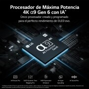 LG TV LG  OLED evo 4K de 42'' C3, Procesador Máxima Potencia, Dolby Vision / Dolby ATMOS, Smart TV webOS23, el mejor TV para Gaming., OLED42C35LA