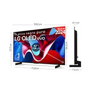 LG Outlet 42 pulgadas Smart TV LG OLED evo AI C4 4K 2024, OLED42C44LA.OUTLET
