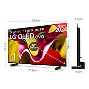 LG 42 pulgadas Smart TV LG OLED evo AI C4 4K 2024, OLED42C44LA
