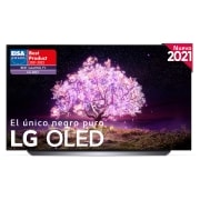 Vista frontal de LG 4K OLED, SmartTV webOS 6.0, Procesador Inteligente 4K α9 Gen4 con AI, HDR Dolby Vision, DOLBY ATMOS [Clase de eficiencia energética G] OLED48C14LB