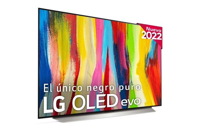 LG Televisor LG  4K OLED evo, Procesador Inteligente de Máxima Potencia 4K a9 Gen 5 con IA, compatible con el 100% de formatos HDR, HDR Dolby Vision, Dolby Atmos, Smart TV webOS22, el mejor TV para Gaming., OLED48C25LB