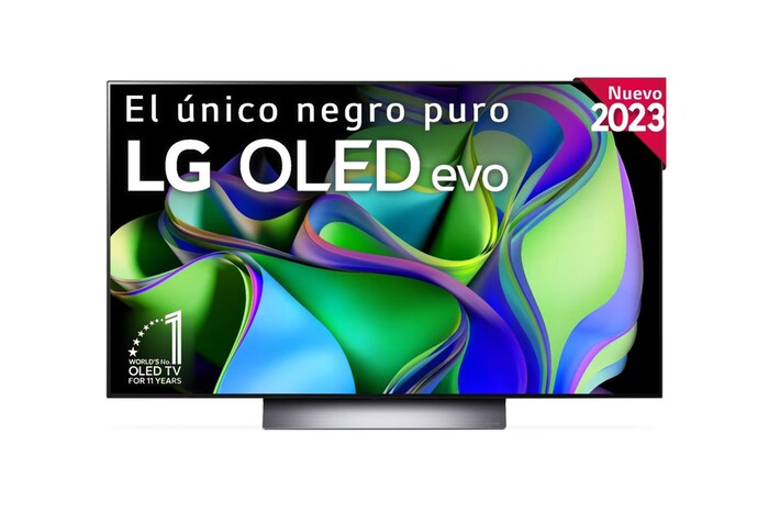 LG TV LG  OLED evo 4K de 48'' C3, Procesador Máxima Potencia, Dolby Vision / Dolby ATMOS, Smart TV webOS23, el mejor TV para Gaming., OLED48C34LA