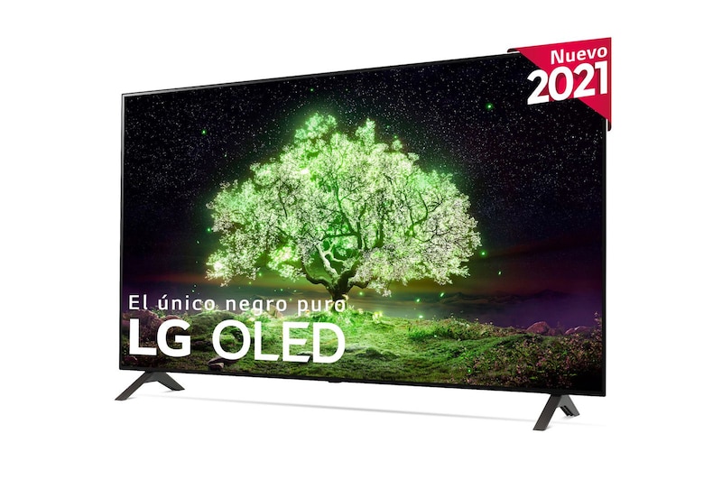 LG 4K OLED, SmartTV webOS 6.0, Procesador Inteligente 4K α7 Gen4 con AI, HDR Dolby Vision, DOLBY ATMOS [Clase de eficiencia energética G], OLED55A16LA