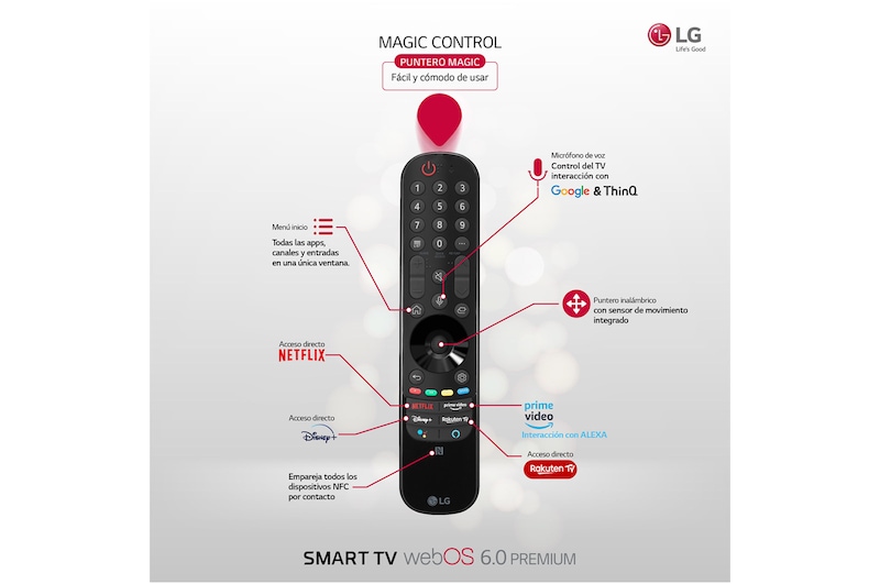 LG 4K OLED, SmartTV webOS 6.0, Procesador Inteligente 4K α7 Gen4 con AI, HDR Dolby Vision, DOLBY ATMOS [Clase de eficiencia energética G], OLED55A16LA
