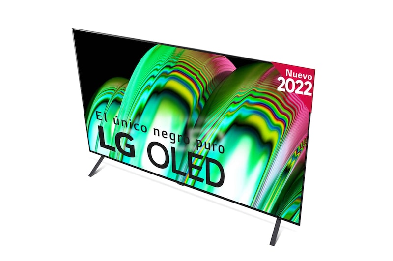 LG Televisor LG 4K OLED, Procesador Inteligente de Gran Potencia 4K a7 Gen 5 con IA, compatible con el 100% de formatos HDR, HDR Dolby Vision y Dolby Atmos, Smart TV webOS22, el mejor TV para Gaming, OLED55A26LA