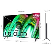 LG Televisor LG  4K OLED, Procesador Inteligente de Gran Potencia 4K a7 Gen 5 con IA, compatible con el 100% de formatos HDR, HDR Dolby Vision y Dolby Atmos, Smart TV webOS22, el mejor TV para Gaming, OLED55A26LA