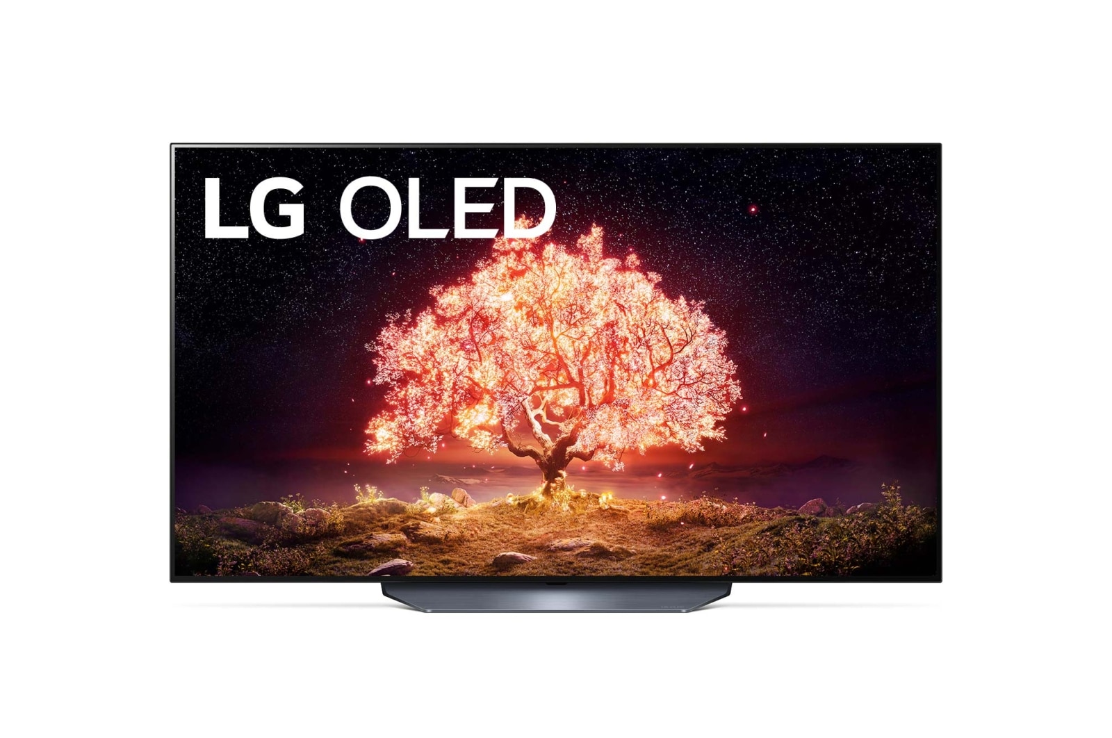 Vista frontal de LG 4K OLED, SmartTV webOS 6.0, Procesador Inteligente 4K α7 Gen4 con AI, El Mejor TV Para gaming, Compatible con el 100% de formatos HDR, HDR Dolby Vision, DOLBY ATMOS [Clase de eficiencia energética G] OLED55B16LA