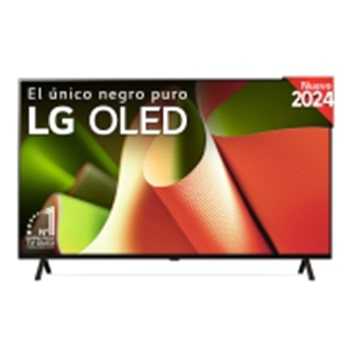 Vista frontal de la televisión LG OLED