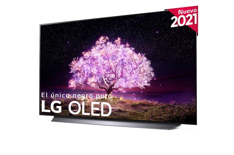 LG 4K OLED, SmartTV webOS 6.0, Procesador Inteligente 4K α9 Gen4 con AI, HDR Dolby Vision, DOLBY ATMOS [Clase de eficiencia energética G], OLED55C14LB