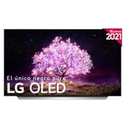Vista frontal de LG 4K OLED, SmartTV webOS 6.0, Procesador Inteligente 4K α9 Gen4 con AI, HDR Dolby Vision, DOLBY ATMOS [Clase de eficiencia energética G] OLED55C15LA
