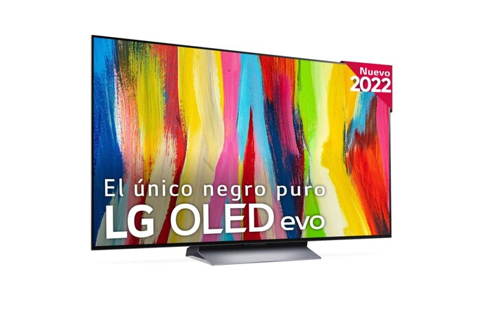 LG Televisor LG 4K OLED evo, Procesador Inteligente de Máxima Potencia 4K a9 Gen 5 con IA, compatible con el 100% de formatos HDR, HDR Dolby Vision, Dolby Atmos, Smart TV webOS22, el mejor TV para Gaming., OLED55C24LA