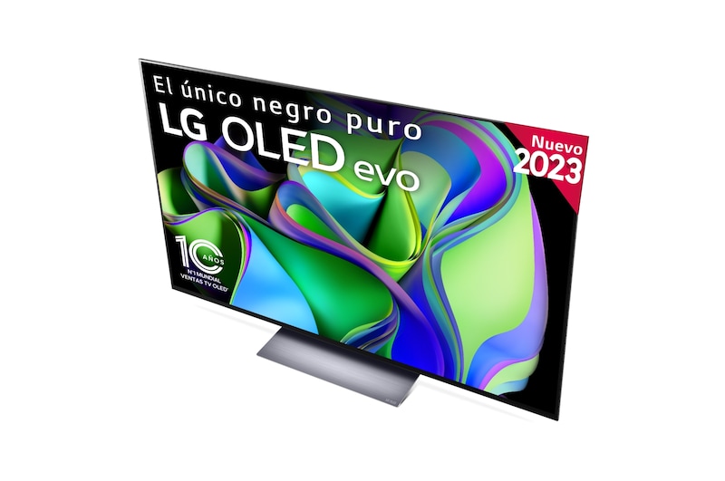 LG TV LG  OLED evo 4K de 55'' C3, Procesador Máxima Potencia, Dolby Vision / Dolby ATMOS, Smart TV webOS23, el mejor TV para Gaming., OLED55C36LC