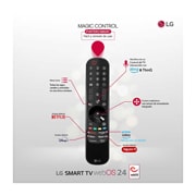 LG 55 pulgadas TV LG OLED 4K serie C4  con Smart TV WebOS24, OLED55C44LA