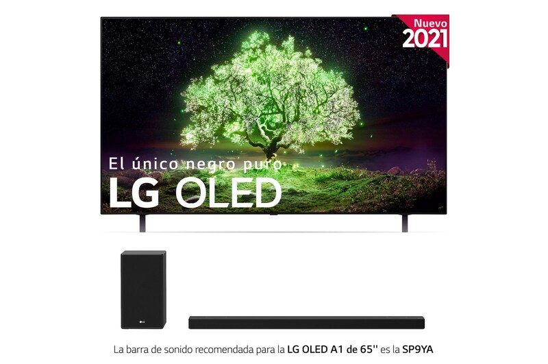 LG 4K OLED, SmartTV webOS 6.0, Procesador Inteligente 4K α7 Gen4 con AI, HDR Dolby Vision, DOLBY ATMOS [Clase de eficiencia energética G], OLED65A16LA