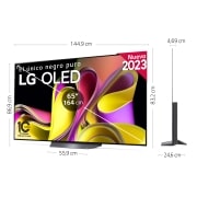 LG TV LG  OLED 4K de 65'' B3, Procesador Gran Potencia, Dolby Vision / Dolby ATMOS, Smart TV webOS23, perfecto para Gaming., OLED65B36LA