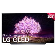 Vista frontal de LG 4K OLED, SmartTV webOS 6.0, Procesador Inteligente 4K α9 Gen4 con AI, HDR Dolby Vision, DOLBY ATMOS [Clase de eficiencia energética G] OLED65C14LB