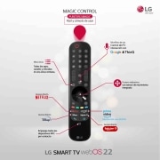 LG Televisor LG  4K OLED evo, Procesador Inteligente de Máxima Potencia 4K a9 Gen 5 con IA, compatible con el 100% de formatos HDR, HDR Dolby Vision, Dolby Atmos, Smart TV webOS22, el mejor TV para Gaming. , OLED65C24LA