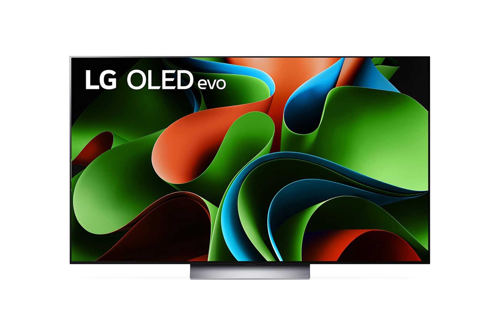 Vista frontal de TV LG OLED evo 4K de 65'' C3, Procesador Máxima Potencia, Dolby Vision / Dolby ATMOS, Smart TV webOS23, el mejor TV para Gaming. OLED65C31LA