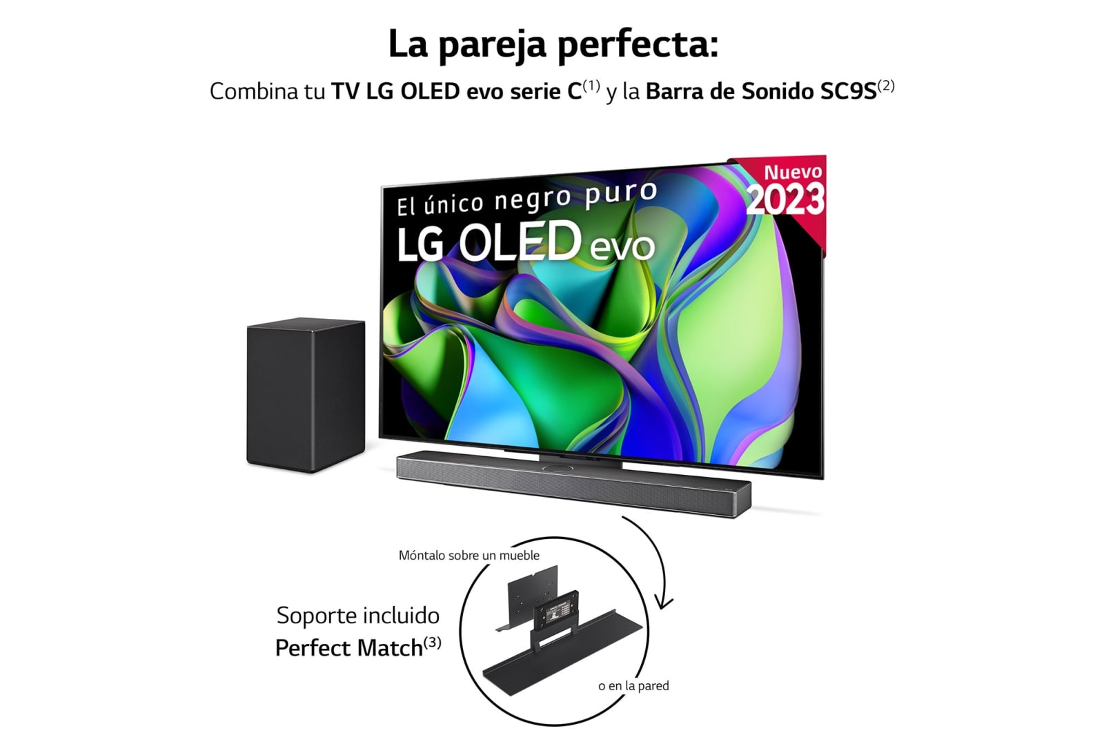 LG Outlet 65 pulgadas Smart TV LG OLED evo C3 4K 2023, OLED65C31LA.OUTLET