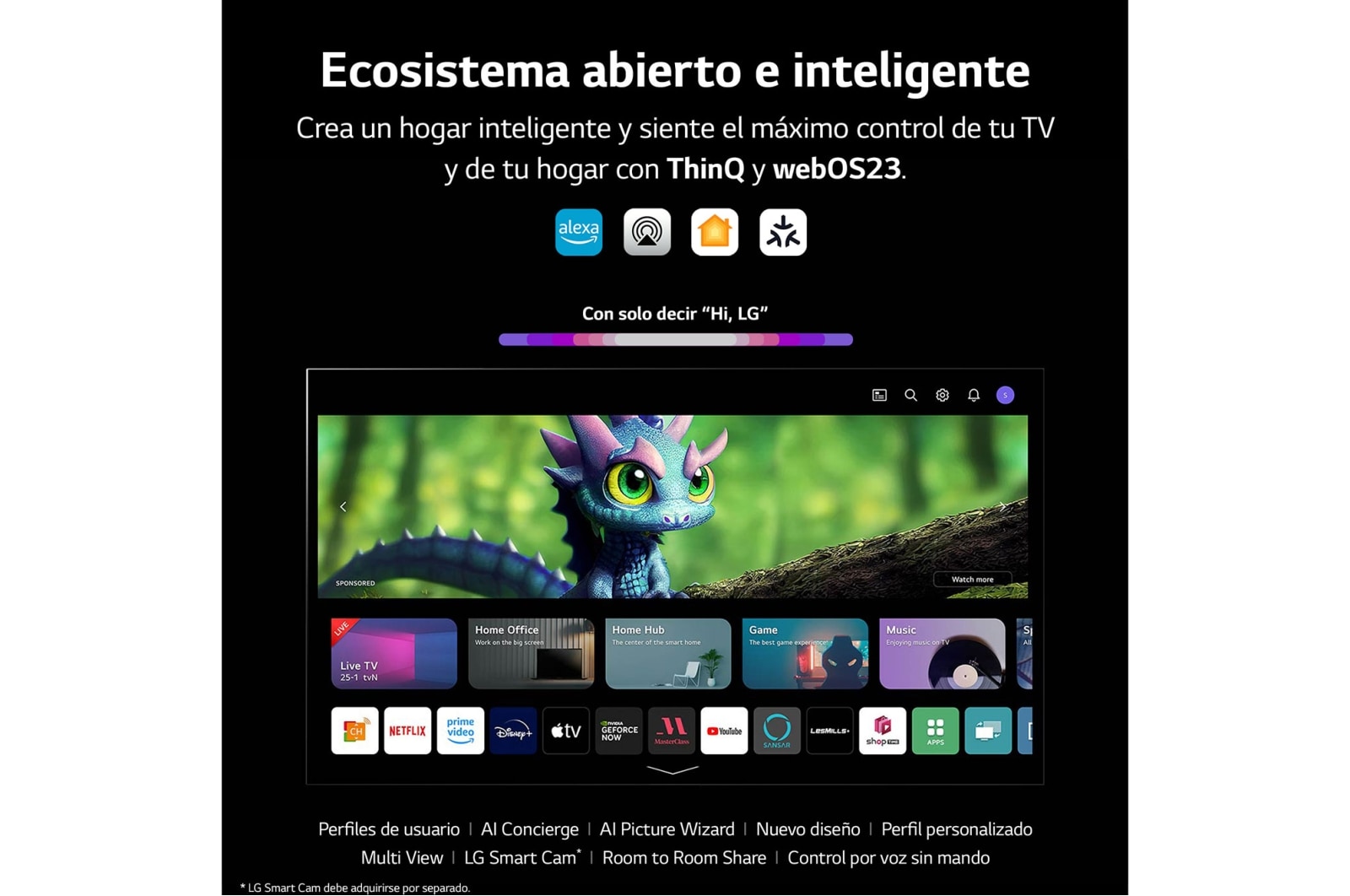 LG Outlet 65 pulgadas Smart TV LG OLED evo C3 4K 2023, OLED65C31LA.OUTLET
