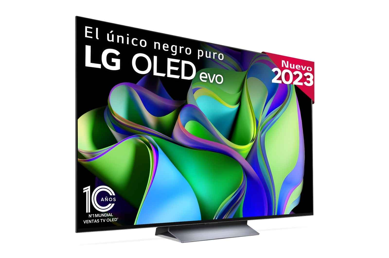 Vista frontal de TV LG  OLED evo 4K de 65&#39;&#39; C3, Procesador Máxima Potencia, Dolby Vision / Dolby ATMOS, Smart TV webOS23, el mejor TV para Gaming. OLED65C34LA