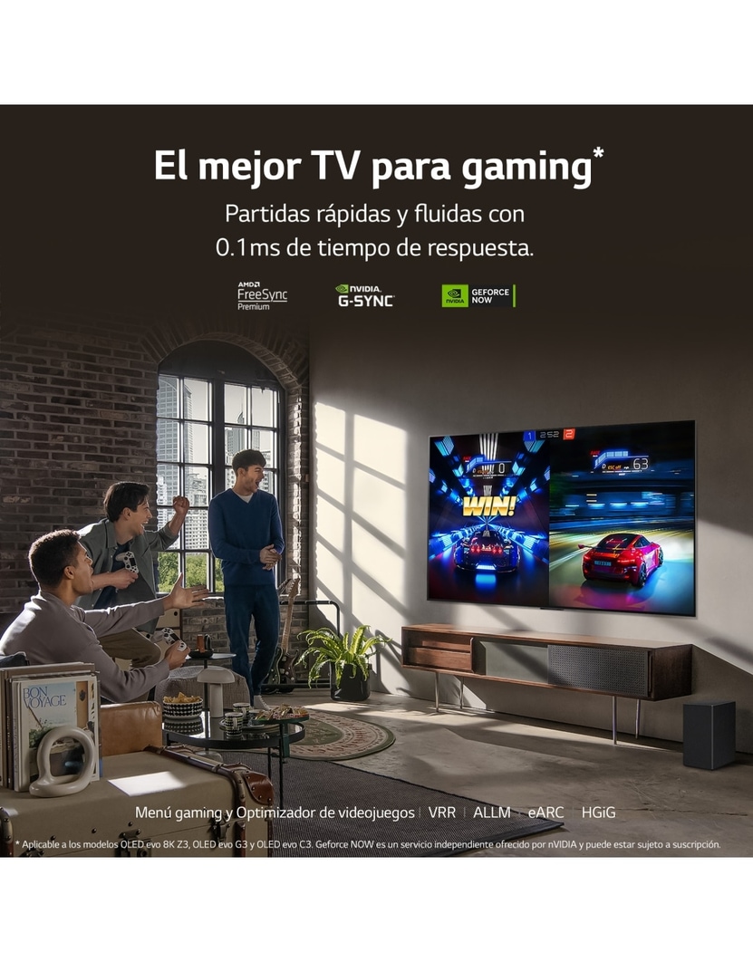 LG TV LG OLED evo 4K de 65'' C36 + Barra de Sonido SC9S valorada en 999€, OLED65C36LC.ESB