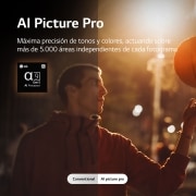 LG Televisor LG  4K OLED, Procesador Inteligente de Máxima Potencia 4K a9 Gen 5 con IA, compatible con el 100% de formatos HDR, HDR Dolby Vision, Dolby Atmos, Smart TV webOS22, el mejor TV para Gaming., OLED65CS6LA