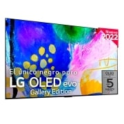 Vista frontal de Outlet Televisor LG 4K OLED evo Gallery Edition, Procesador Inteligente de Máxima Potencia 4K a9 Gen 5 con IA, compatible con el 100% de formatos HDR OLED65G23LA.OUTLET