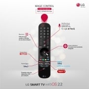 LG Outlet Televisor LG 4K OLED evo Gallery Edition, Procesador Inteligente de Máxima Potencia 4K a9 Gen 5 con IA, compatible con el 100% de formatos HDR, OLED65G23LA.OUTLET