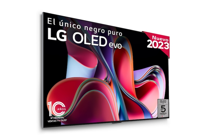 LG TV LG OLED evo 4K de 65'' G3, Procesador Máxima Potencia, Dolby Vision / Dolby ATMOS, Smart TV webOS23, el mejor TV para Gaming. Perfecta Integración en Pared., OLED65G36LA